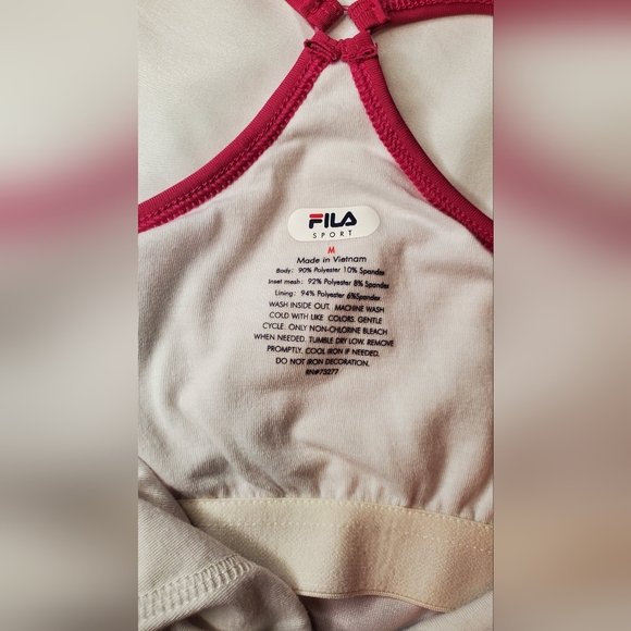 NWOT Fila Women's Red and Pink Graphic Tank Top Size:M - Picture 8 of 8